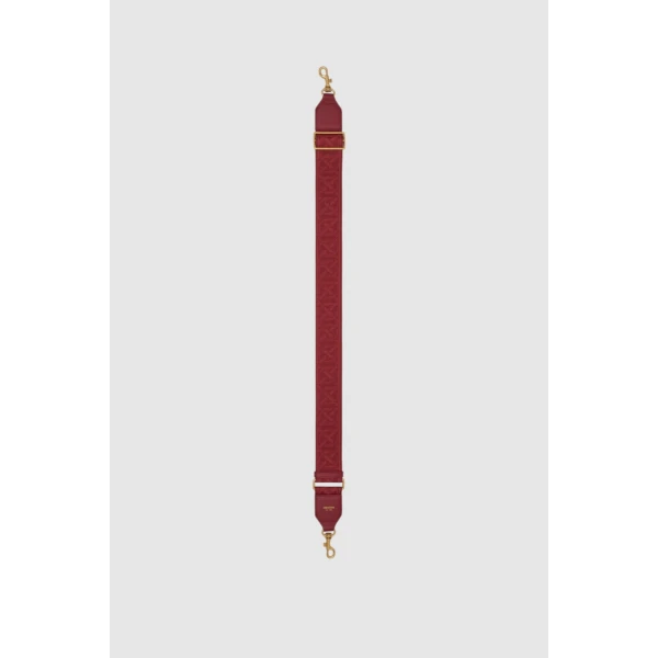 Oroton Logo Bag Strap Cherry, view 3