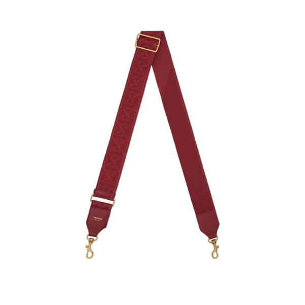 Oroton Logo Bag Strap Cherry