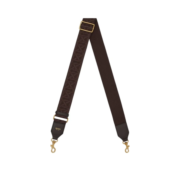 Logo Bag Strap Dark Chocolate