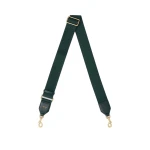 Oroton Logo Crackle Bag Strap Shade Green