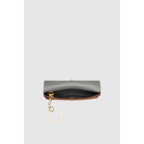Oroton Margot Keyring Pouch Whiskey, view 2