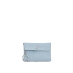 Oroton Margot Suede Keyring Pouch Blue Bird