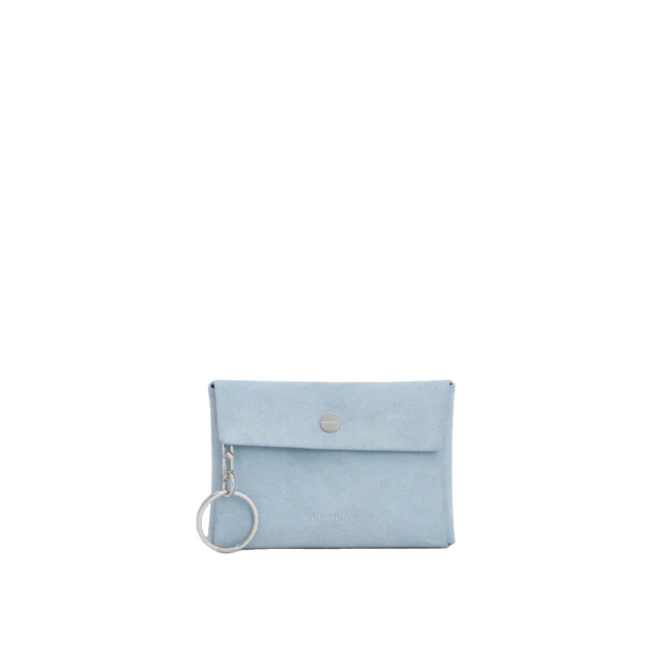 Margot Suede Keyring Pouch Blue Bird