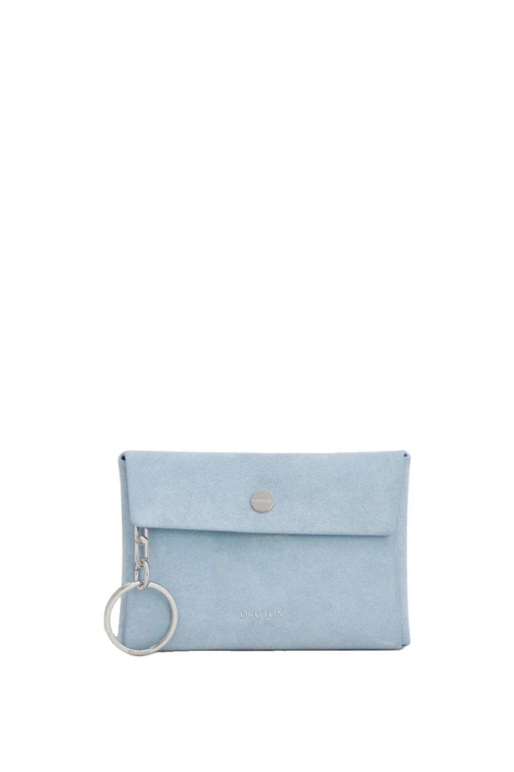 Oroton Margot Suede Keyring Pouch Blue Bird | Bag charms | Luxury Shoes Oroton Margot Suede Keyring Pouch Blue Bird