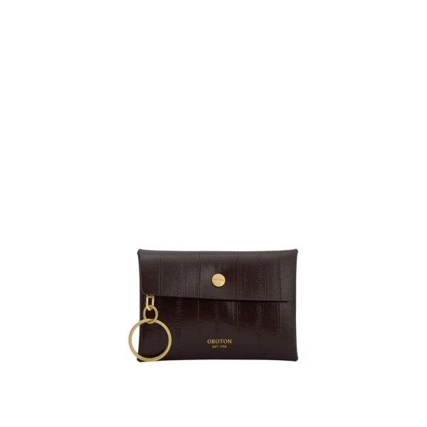 Margot Texture Keyring Pouch Mulberry