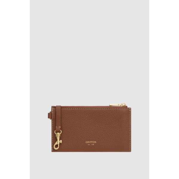 Oroton Margot Wallet & Pouch Whiskey, view 4