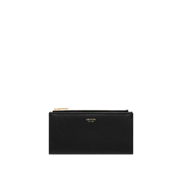 Margot Zip Fold Wallet Black