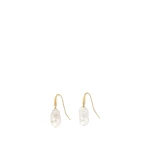 Oroton Marleigh Earrings Worn Gold/White