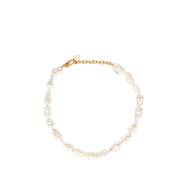 Marleigh Necklace Worn Gold/White
