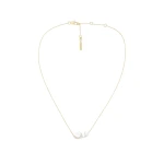 Oroton Marleigh Pearl Pendant Worn Gold/White | Necklace | Luxury Shoes Oroton Marleigh Pearl Pendant Worn Gold/White