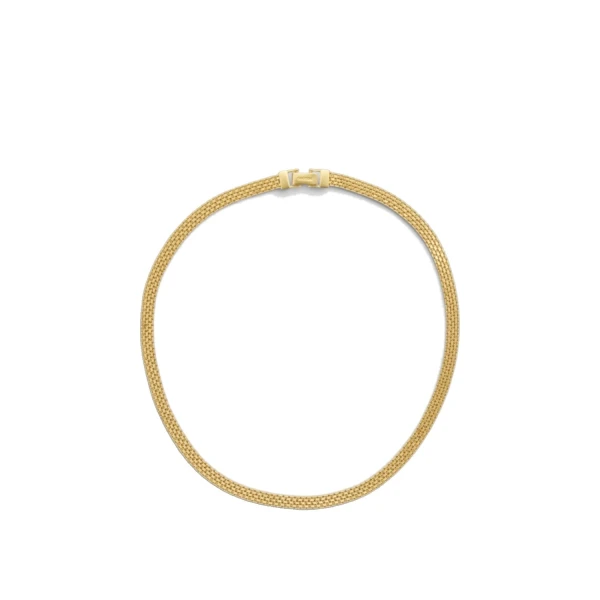 Mathilde Necklace Worn Gold