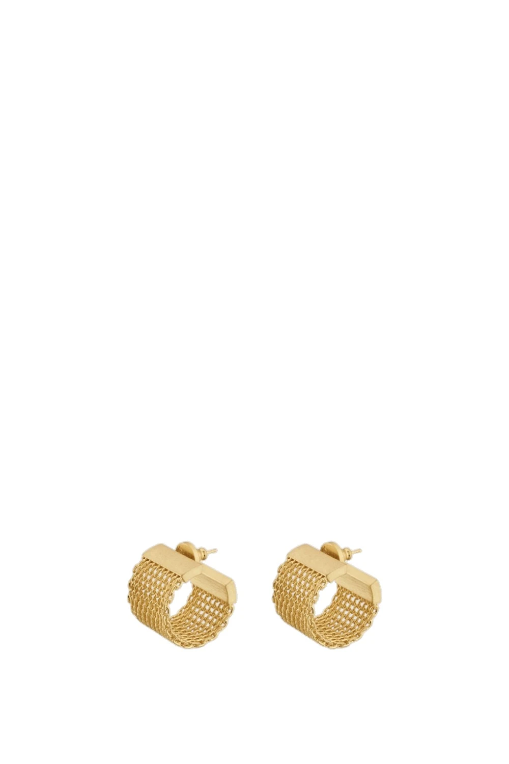 Oroton Mathilde Wide Hoops Worn Gold | Earrings | Luxury Shoes Oroton Mathilde Wide Hoops Worn Gold