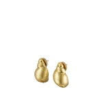 Oroton Maurie Shell Stud Earrings Worn Gold