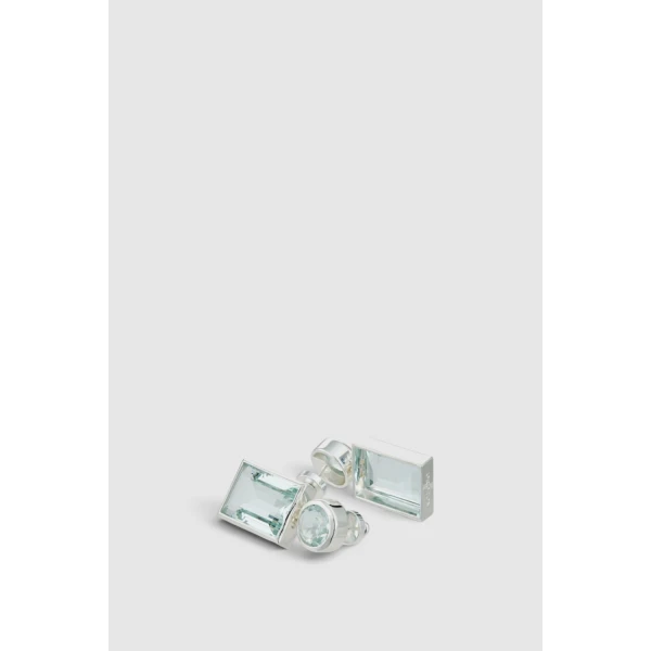 Oroton Myrell Drop Earrings Ice Blue, view 3
