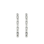 Oroton Myrell Long Drop Earrings Ice Blue
