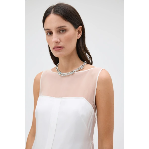 Oroton Myrell Necklace Ice Blue, view 2
