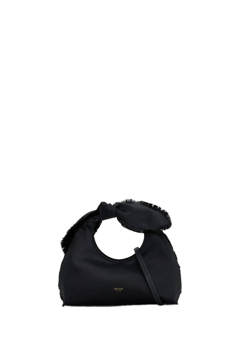 Oroton Myrtle Satin Mini Bag Black | Mini Bags | Luxury Shoes Oroton Myrtle Satin Mini Bag Black