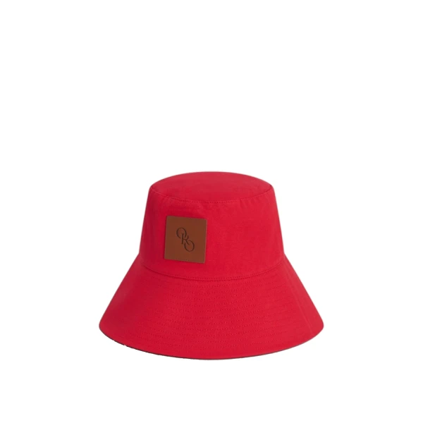 Oroton Nell Bucket Hat Market Red