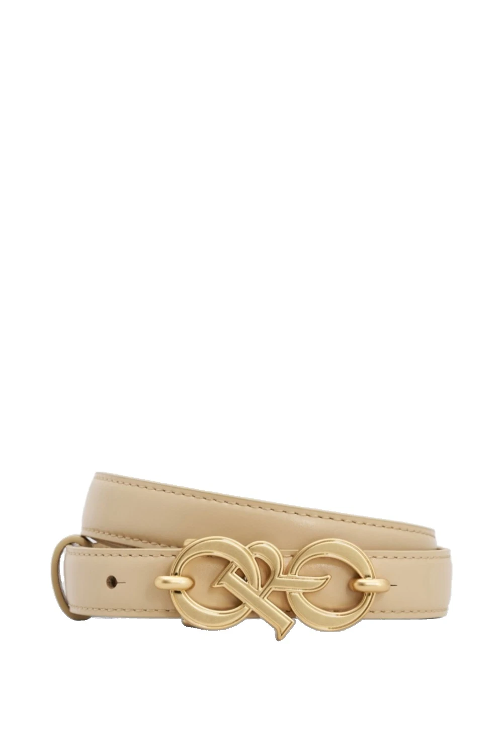 Oroton Olivia Smooth 20mm Logo Belt Blonde | Belts | Luxury Shoes Oroton Olivia Smooth 20mm Logo Belt Blonde