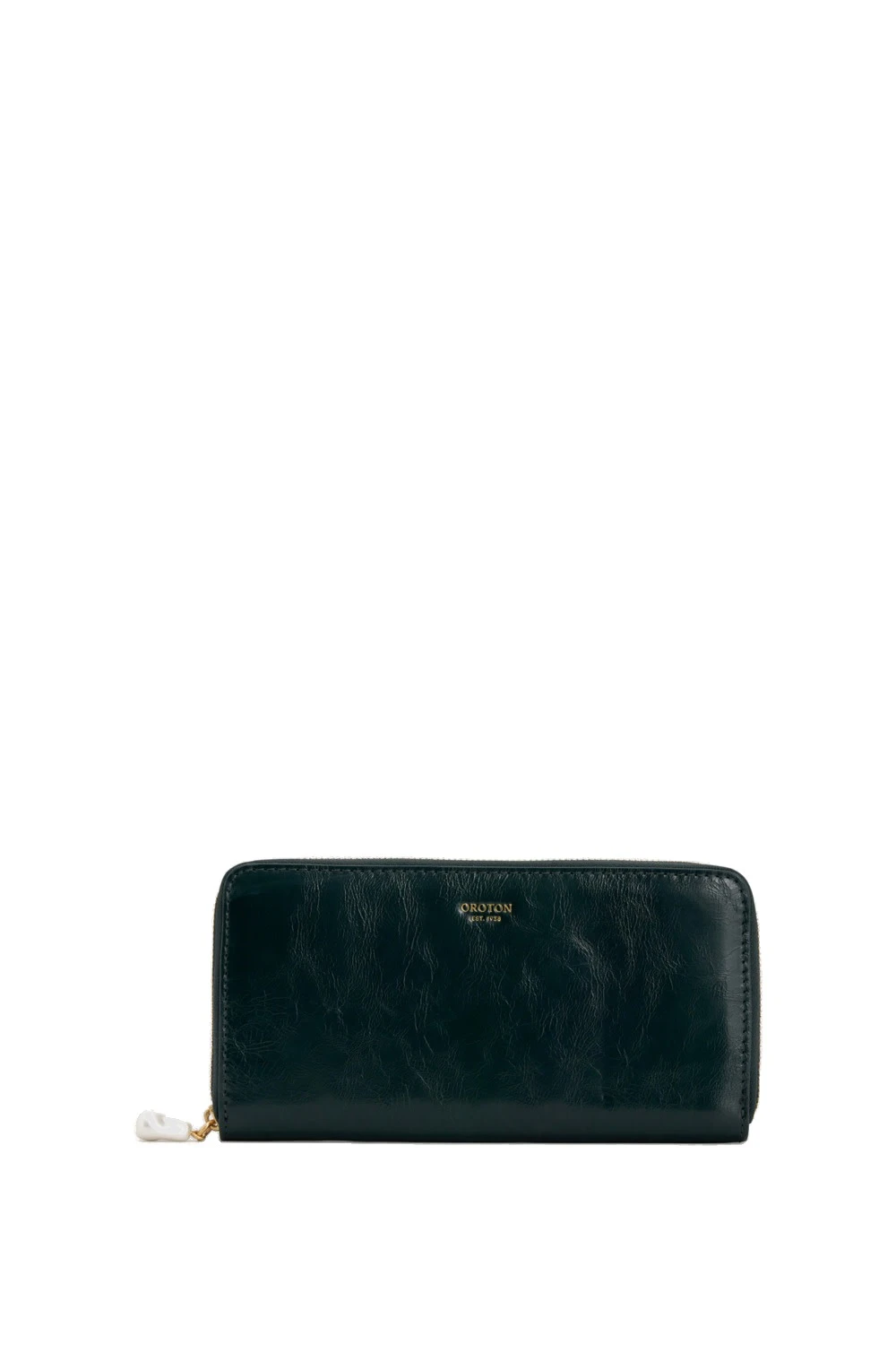 Oroton Ophelia Crackle Large Wallet Shade Green | Wallets & Purses | Luxury Shoes Oroton Ophelia Crackle Large Wallet Shade Green