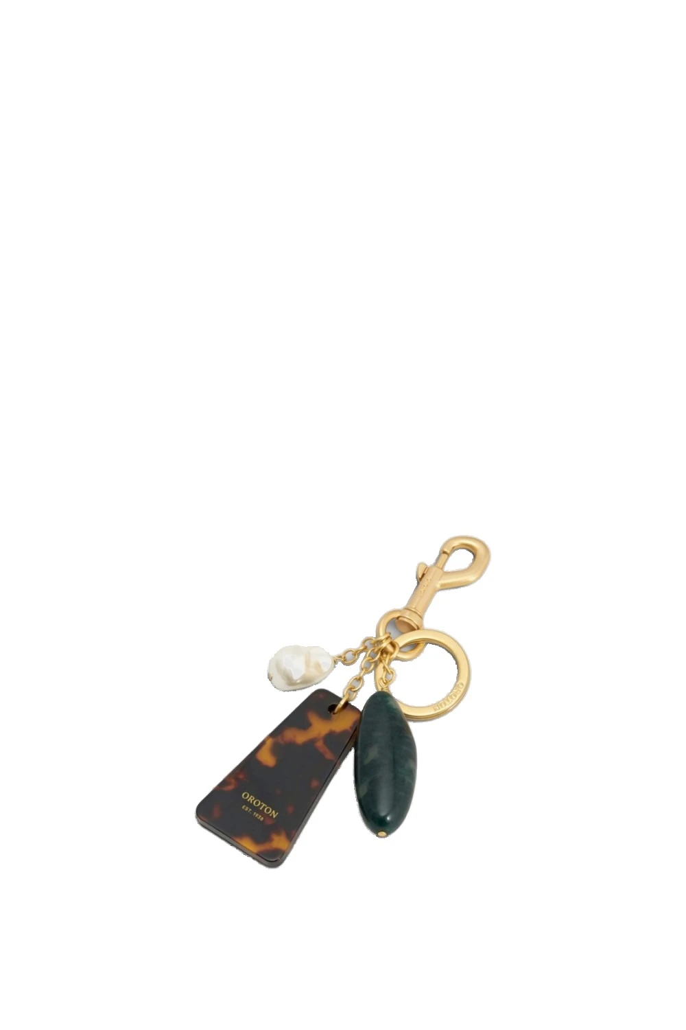 Oroton Ophelia Keyring Tortoise | Bag charms | Luxury Shoes Oroton Ophelia Keyring Tortoise