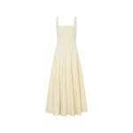 Oroton Panelled Day Dress Pale Lemon | Day & Casual Dresses | Luxury Shoes Oroton Panelled Day Dress Pale Lemon