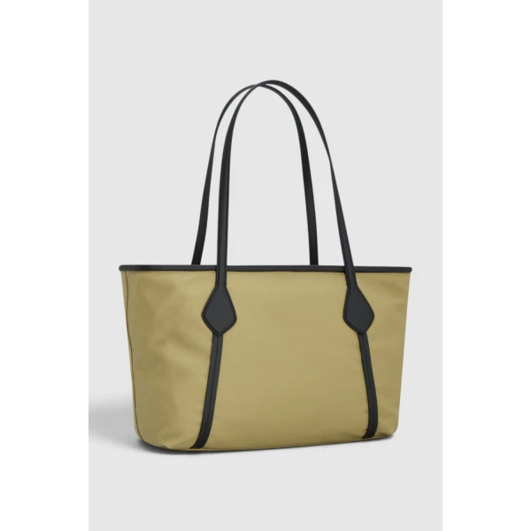 Oroton Ponza Canvas Medium Tote Ice Coffee, view 6
