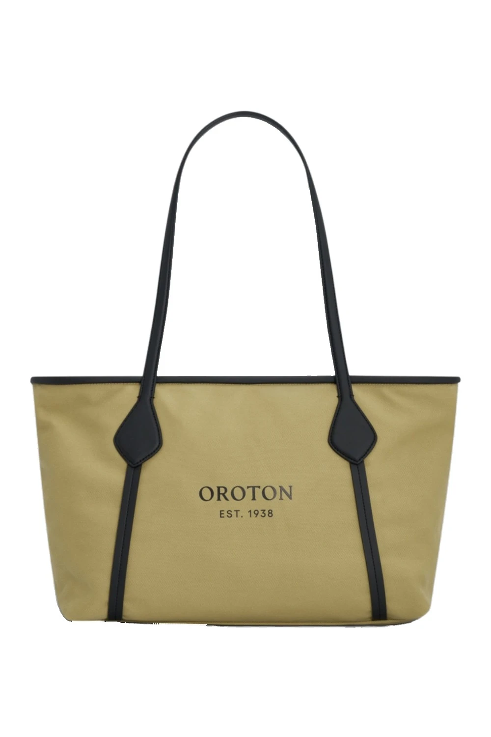 Oroton Ponza Canvas Medium Tote Ice Coffee | Totes & Top-Handle Bags | Luxury Shoes Oroton Ponza Canvas Medium Tote Ice Coffee