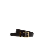 Oroton Remi 25mm Belt Dark Chocolate