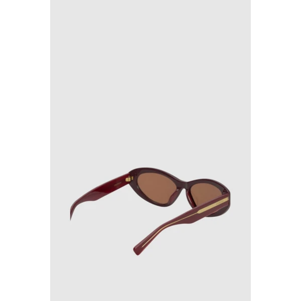 Oroton Remy Sunglasses Burgundy, view 5