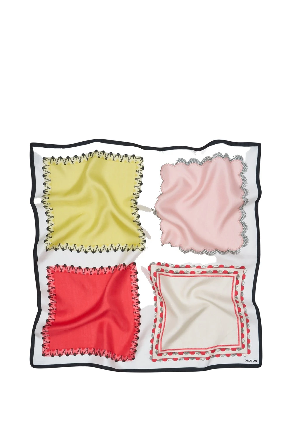 Oroton Ribbon Silk Scarf Multi | Scarves | Luxury Shoes Oroton Ribbon Silk Scarf Multi