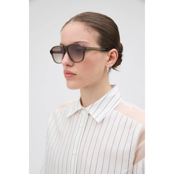 Oroton Rogue Sunglasses Eucalyptus, view 2