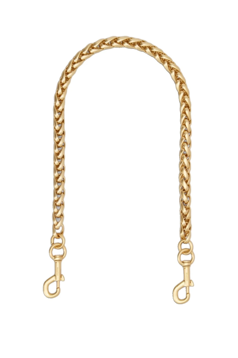 Oroton Romy Short Chain Strap Brass | Bag Straps | Luxury Shoes Oroton Romy Short Chain Strap Brass
