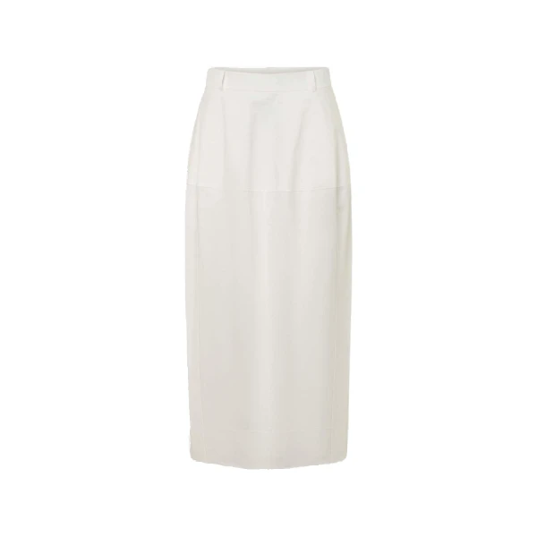 Oroton Sculpture Skirt White