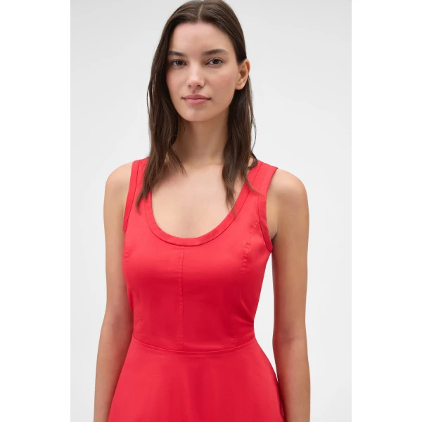 Oroton Sculpture Tank Dress Poppy, view 4