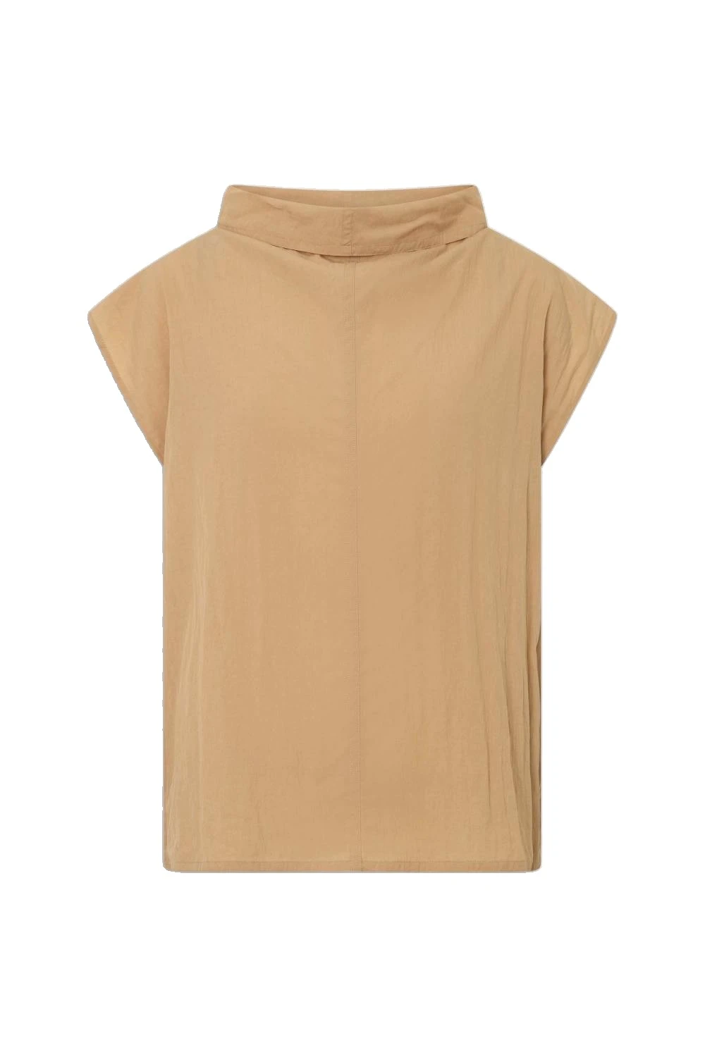 Oroton Soft Drape Shirt Butterscotch | Shirts | Luxury Shoes Oroton Soft Drape Shirt Butterscotch