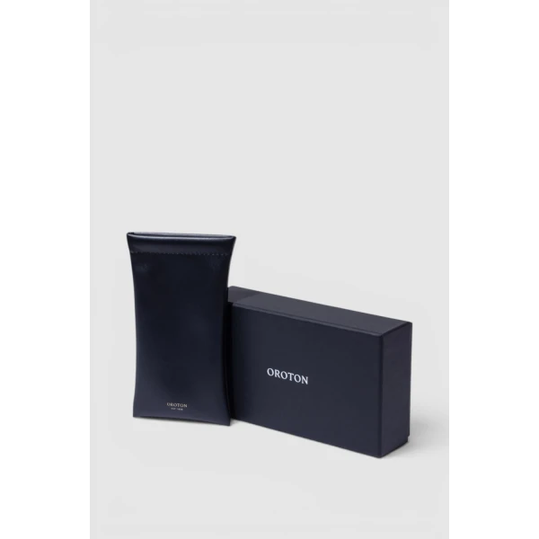 Oroton Stevie Bio Acetate Square Sunglasses Black, view 4