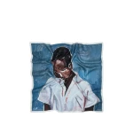 Oroton The Schoolboy Scarf Smoke Blue