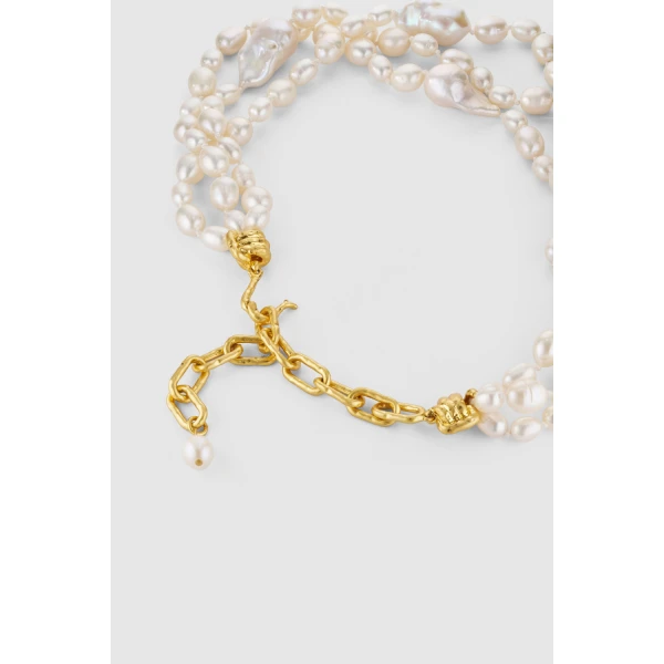 Oroton Vera Pearl Necklace Pearl, view 3