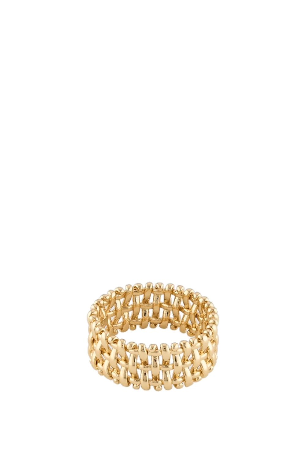 Oroton Wicker Ring Gold | Rings | Luxury Shoes Oroton Wicker Ring Gold