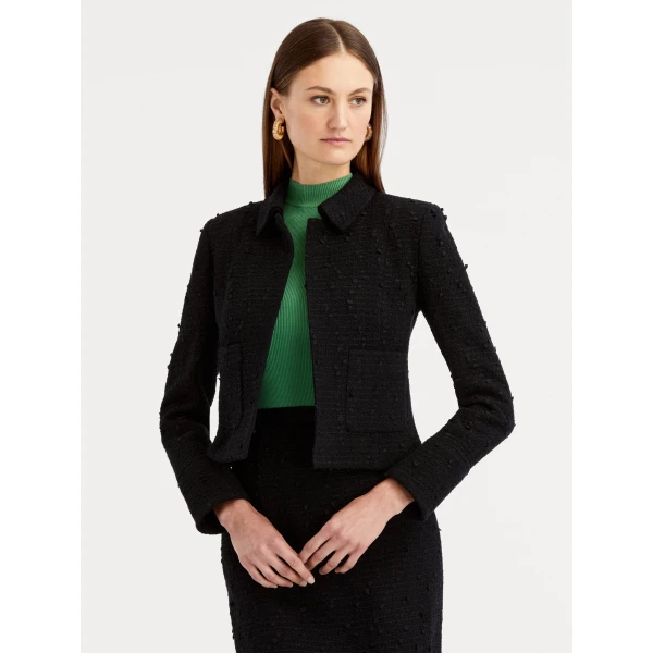 Oscar de la Renta Boucle Tweed Jacket, view 2