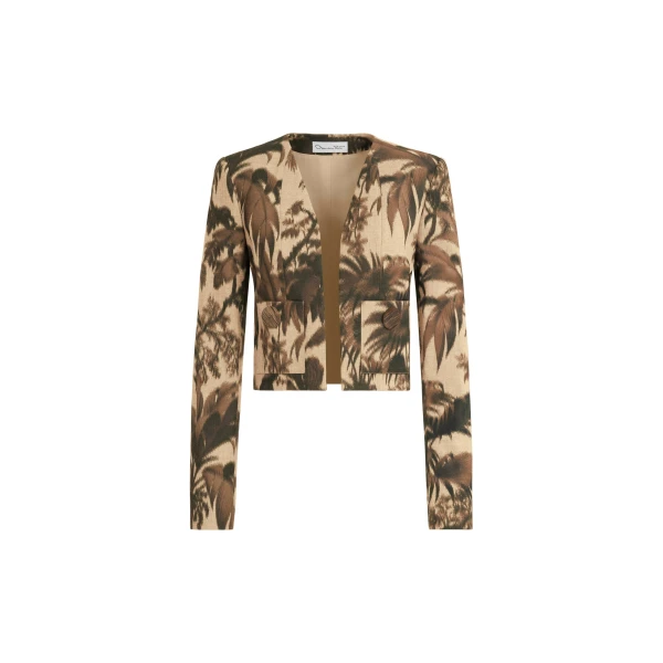 Chiné Palm Leaves Jacket