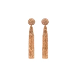 Oscar de la Renta Conical Tassel Clip-On Earrings