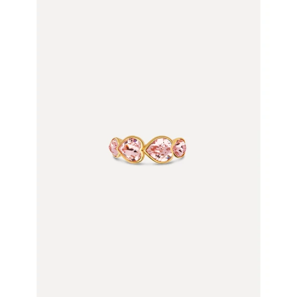 Oscar de la Renta Crystal Heart Ring, view 3