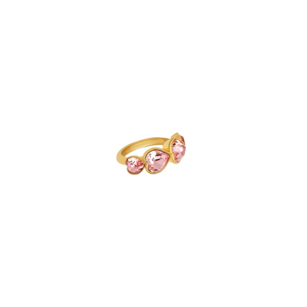 Crystal Heart Ring