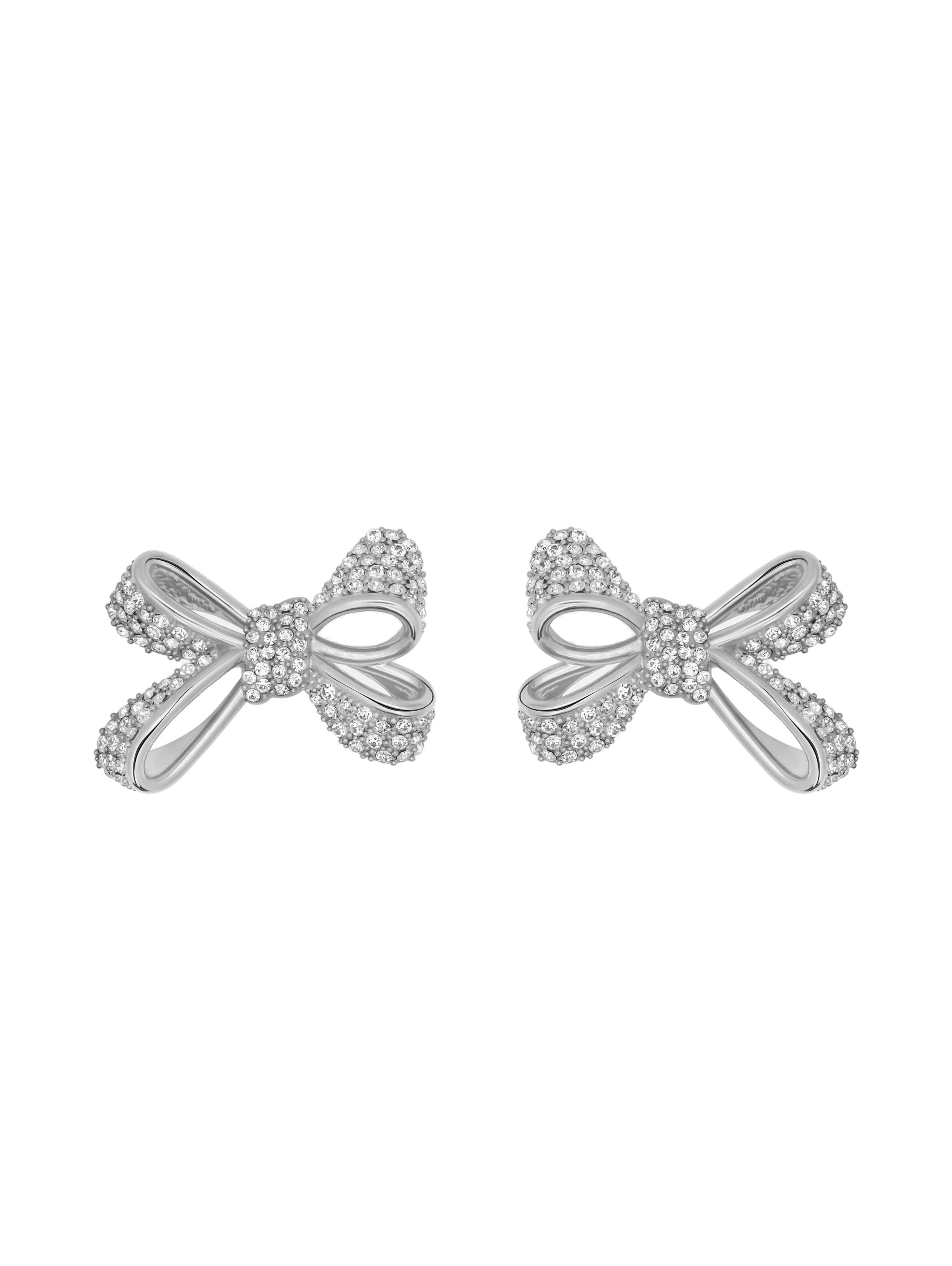 Oscar de la Renta Crystal Pavé Bow Earrings | Jewelry | Luxury Shoes Oscar de la Renta Crystal Pavé Bow Earrings