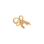 Oscar de la Renta Crystal Pavé Threaded Bow Ring