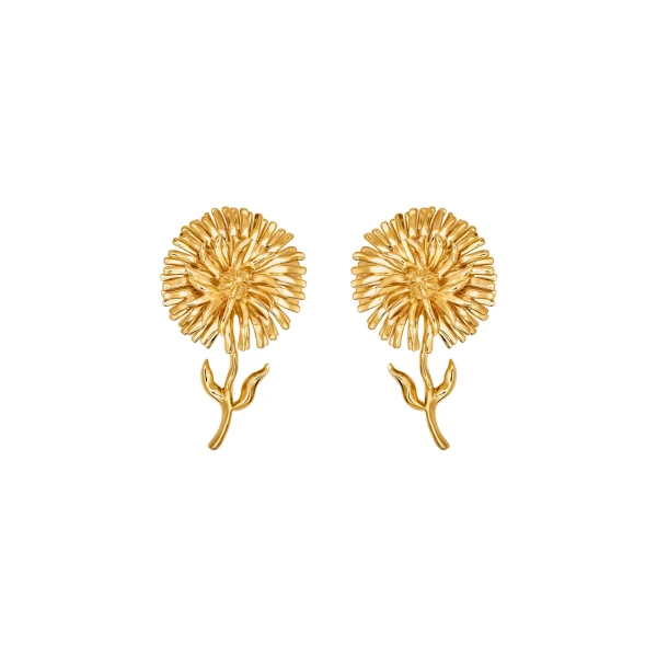 Oscar de la Renta Daisy Clip-On Earrings