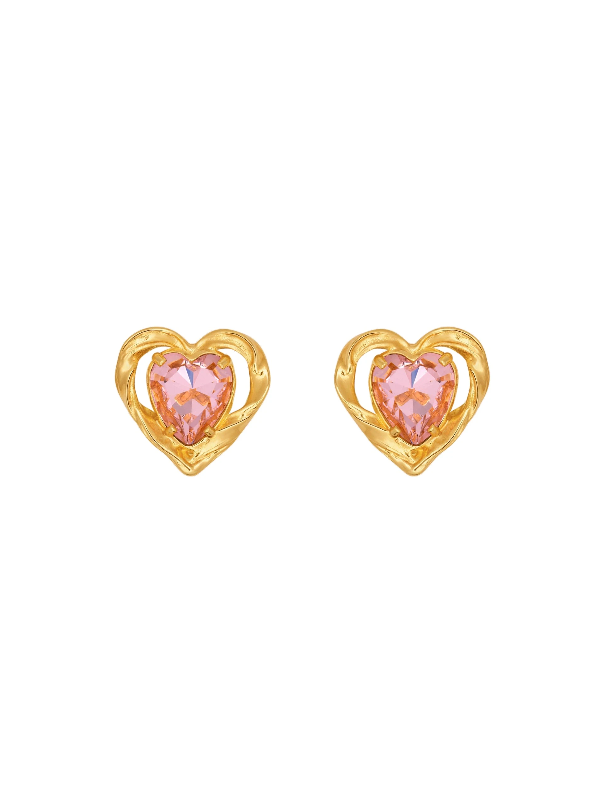 Oscar de la Renta Heart Stone Earrings | Jewelry | Luxury Shoes Oscar de la Renta Heart Stone Earrings