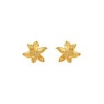 Oscar de la Renta Lily Flower Earrings